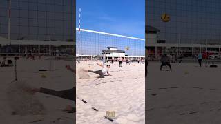 Crazy windy rally 🌬️💨🍃volleyball beachvolleyball volleyballplayer volleyballworld [upl. by Gabriela839]