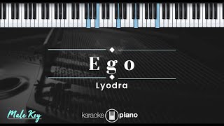 Ego  Lyodra KARAOKE PIANO  MALE KEY [upl. by Akino]