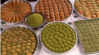 Legendary Delicious and Crispy Turkish Baklava  Turkish Street Foods [upl. by Ferdy474]