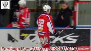 Forshaga IF vs Grästorps IK 2015 02 01 [upl. by Atteynad28]