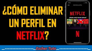 Como ELIMINAR un Perfil en NETFLIX desde su celular o tablet [upl. by Ibur794]