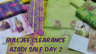 Hurry up😱😱 Gulljee Clearance Azadi Sale Day 2  100 designs with embroidry in Just 3000 [upl. by Llewoh378]