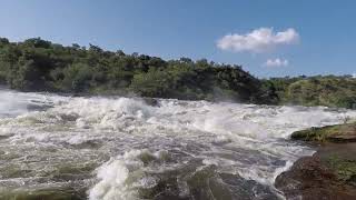 Uganda The roughest waterfall Murchison Falls Murchison Falls vodopád uganda [upl. by Aniuqahs]