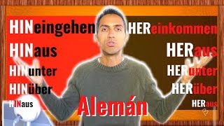 Aprende la diferencia entre HIN y HER en alemán herunter hinunter heraus hinaus hinein herein [upl. by Theron]