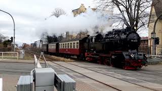 📽📽🚂🚂 Volldampf voraus 99 6001 Ziel Gernrode Harz 31012024 🚂🚂📽📽 [upl. by Uhej]