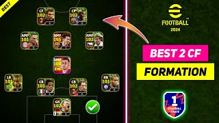 All Best 2 CF Formations In eFootball 2024 Mobile  Best 2 CF Formation In eFootball 2024 🔥 [upl. by Akere327]