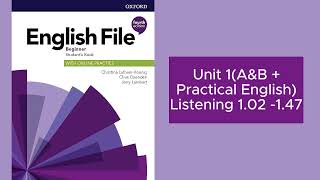 English File 4th editionBeginner Student’s Book  Listening 12  147 Unit 1  Practical English [upl. by Clawson]