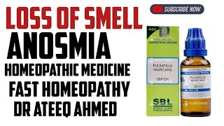 Anosmia  Loss of Smell Symptoms Cause amp Homeopathic Treatment [upl. by Karli204]