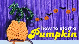 How to Start amp Make a Pumpkin Lanyard Keychain [upl. by Auhsohey]