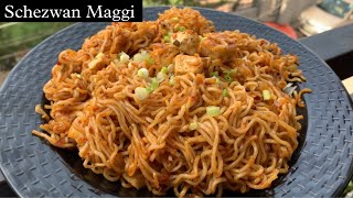 5 minute schezwan Maggi recipepaneer Maggi recipe at homeमैगी रेसिपी [upl. by Wessling]