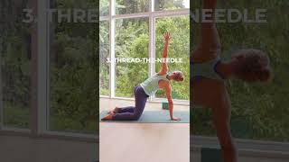 3 Movements for Back Mobility  Yoga Tips [upl. by Charteris]