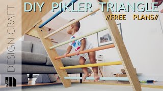 Make a Folding Pikler Climbing Triangle FREE PLANS and Templates Available  How To  Woodworking [upl. by Nessnaj]