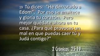 Segundo Cronicas 25  Amasías rey de Judá y derrota a Edom [upl. by Zsuedat]