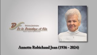 Annette Robichaud Jean 1936  2024 [upl. by Yun]