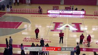 Hazleton Area Lady Cougars vs Pittston Lady Patriots Varsity Basketball [upl. by Naitsirk]