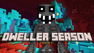 I went to the Nether in one of the SCARIEST Minecraft Mods Dweller Season Episode 5 [upl. by Siouxie]