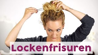 Die 5 geniale amp schnelle Frisuren für Locken [upl. by Hepza]