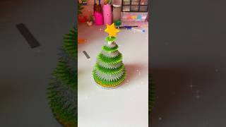 Easy Christmas tree decoration for school project diy shorts satisfying Christmas istmas [upl. by Larrabee]