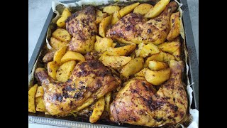 Cuisses de poulet et pomme de terre au four [upl. by Pinzler]