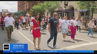 Boston Pride parade returns for first time since 2019 [upl. by Reivax]