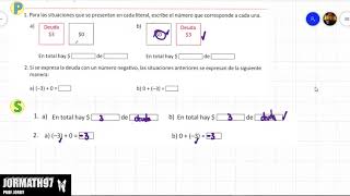 Matemática 7°Grado Unidad 2 Clase 13 Sumas que incluyen ceroEl Salvador [upl. by Rednijar]