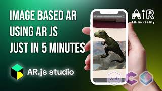 WebAR Image Tracking AR App in just 5 minutes without coding skillsNew 2020 Way  AR JS Studio [upl. by Akla]