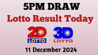 Lotto Result Today 5pm live draw 11 December Swertres Ez2 PCSO live result [upl. by Bess285]