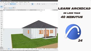 ArchiCAD 24  Tutorial for Beginners COMPLETE In Less Than 40 Min [upl. by Voe]