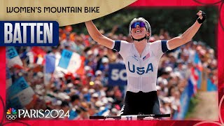 Haley Batten earns Team USAs BESTEVER mountain biking finish  Paris Olympics  NBC Sports [upl. by Judie]