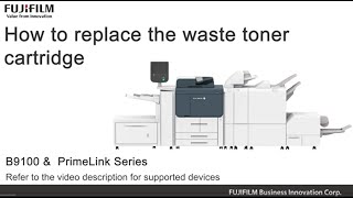 How to replace the waste toner cartridge [upl. by Morly]