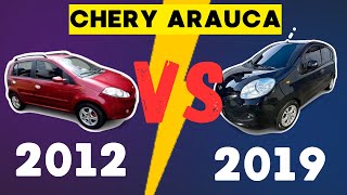 CHERY ARAUCA 2012 vs CHERY ARAUCA 2019 ¿Cuál es Mejor [upl. by Yllrebmik]