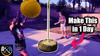 Make this outdoor DIY Tetherball game for under 50 [upl. by Pickford460]