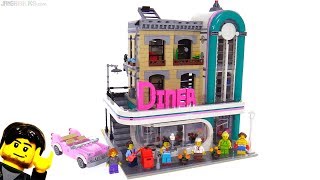 LEGO Downtown Diner modular building review 10260 [upl. by Enoek]