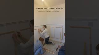 HALF HEIGHT WALL PANELLING TUTORIAL  PART ONE 📐 wallpanelling panellingtutorial panellinghowto [upl. by Anihpesoj]