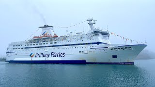 MV Bretagne Departs StMalo for the Penultimate Time 41124 [upl. by Lonyer388]