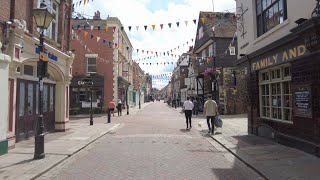 MEDWAY WALK  ROCHESTER KENT Part 2 Rochester Bridge  Riverside Apartments  Train Station [upl. by Aiotal358]