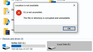 How To Fix quotThe File Or Directory Is Corrupted amp Unreadablequot [upl. by Anotyad588]