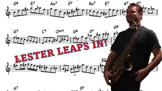 Baptiste Herbin on Lester Leaps In Bb Rhythm Changes  Eb Transcription [upl. by Sidonius91]