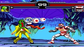 JASPION vs THE MASK  Super EPIC Fight  Mugen Arcade Gameplay [upl. by Etteluap]