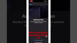 How to add another data plan in iPhone 12 [upl. by Atinra]