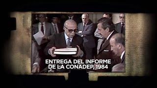 NuncaMás  24 de Marzo  Entrega del informe de la Conadep 1984 [upl. by Eiderf]