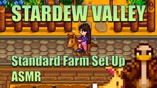 Stardew Valley Standard Farm Layout  Set Up ASMR [upl. by Herr657]