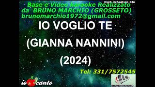 KARAOKE IO VOGLIO TE CON CORI ORIGINALI DEMO  GIANNA NANNINI [upl. by Wiersma4]