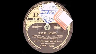 Billy Cotton and his band  F D R Jones [upl. by Sluiter]