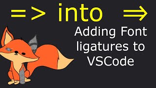 Font ligatures an easy visiule upgrade [upl. by Ernestine39]