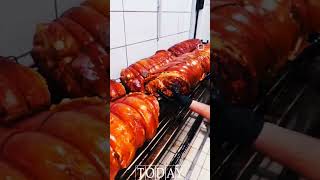 Delicious aromatic porchetta fypシ゚viral trackandfiel duet viralreels trendingporchetta [upl. by Akinuahs]