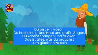 Learn German  Deutsch Kurzgeschichte  Kleiner Frosch [upl. by Anilemrac259]