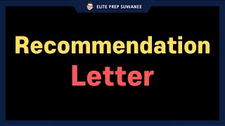 Recommendation Letter [upl. by Arymas]