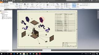 Making An Autodesk Inventor Drawing With Parts List [upl. by Arved]