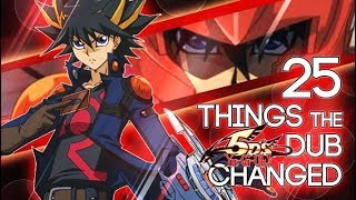 YuGiOh 5Ds 25 THINGS the English Dub CHANGEDCENSORED [upl. by Berke]